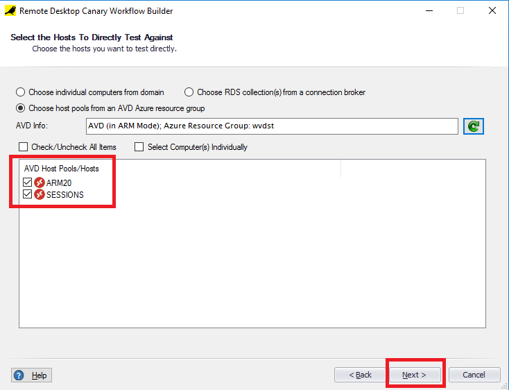 Dynamic AVD Host Pool Testing