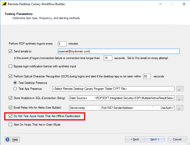 Screen Out AVD Hosts That Are Offline During Synthetic Login Testing
