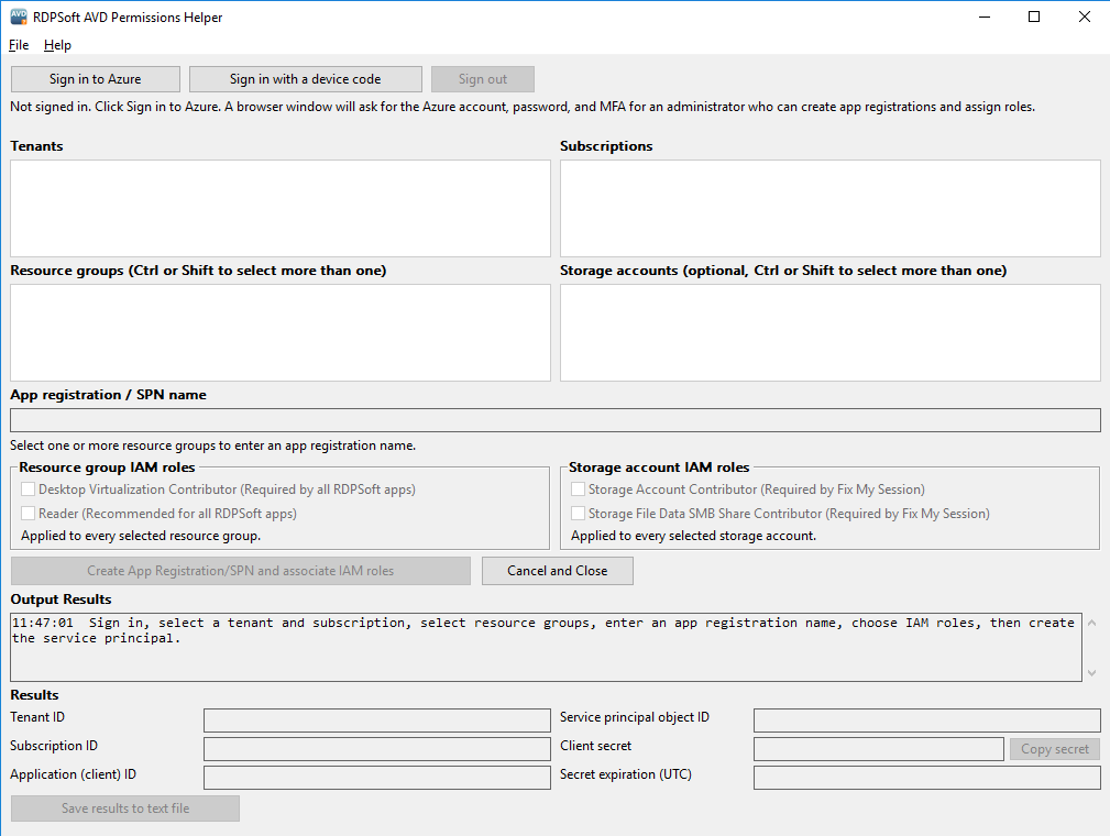 RDPSoft AVD Permissions Helper