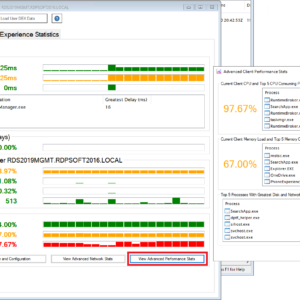 Troubleshoot end user experience utilizing our DEX Dashboard with client side endpoint metrics